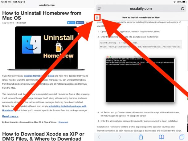 How to exit Safari Split Screen on iPad by closing tabs