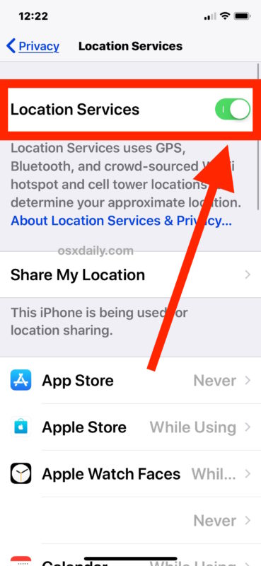 How to disable Location Services on iPhone or iPad