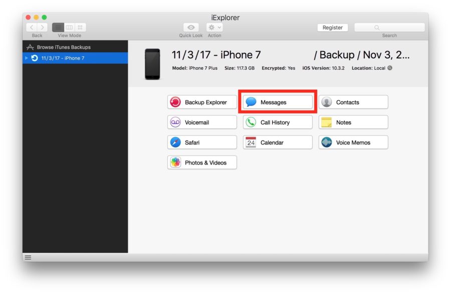 iexplorer for iphone message recovery