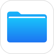 The Files app icon in iOS