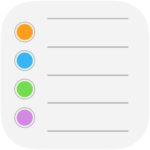 The Reminders app in iOS