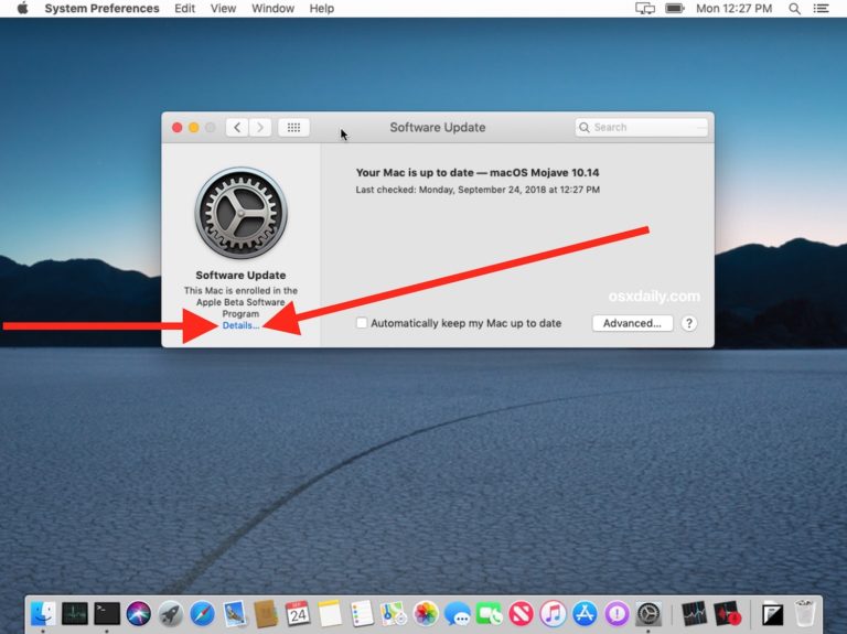 How to Stop Receiving Beta Updates in MacOS Mojave - OS X Daily