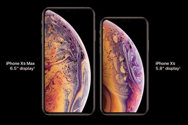iPhone XS and iPhone XS MAX