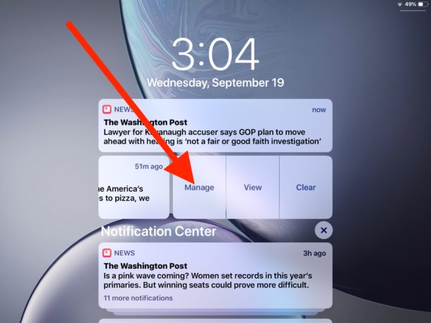 Disable notifications easier in iOS 12