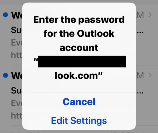 Исправить ошибку Cannot Get Mail при повторном входе в учетную запись электронной почты в iOS