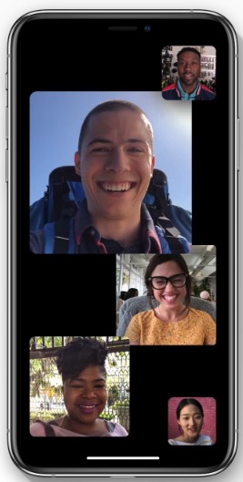 Group FaceTime video chat in iOS
