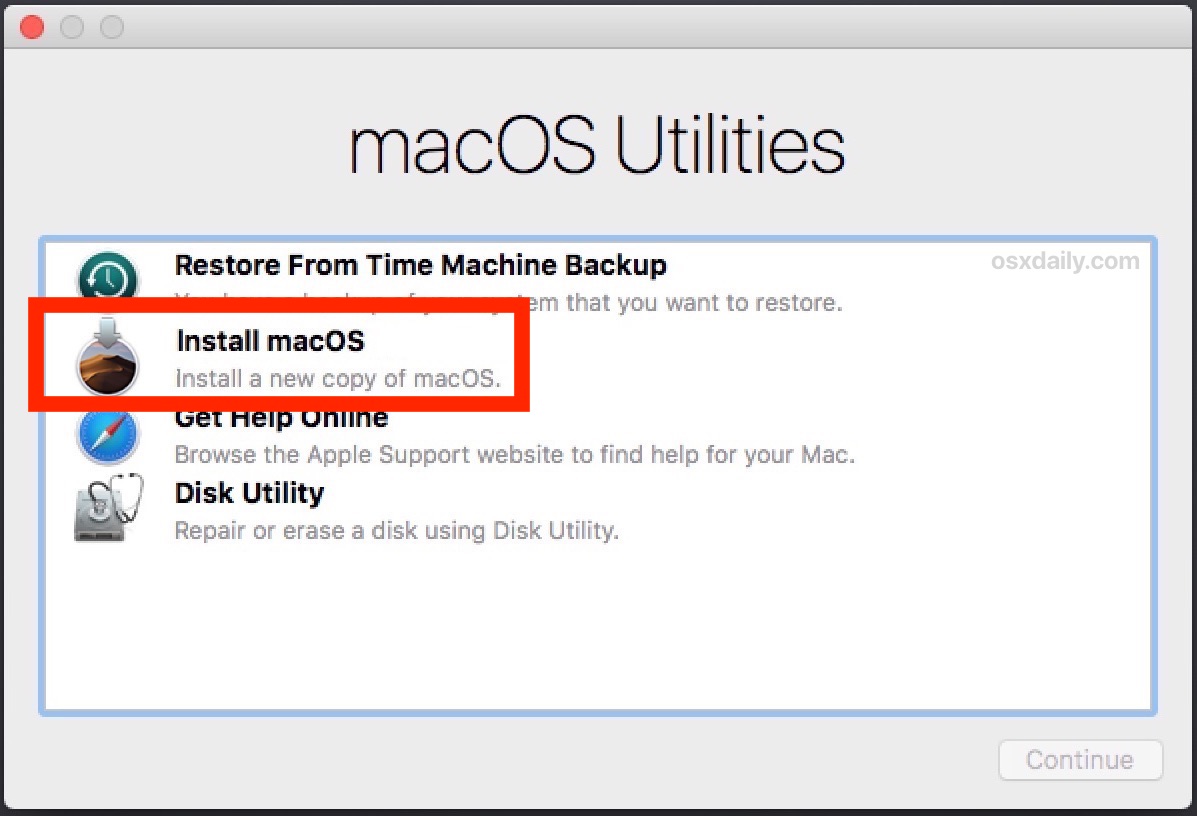 Чистая установка macOS Mojave