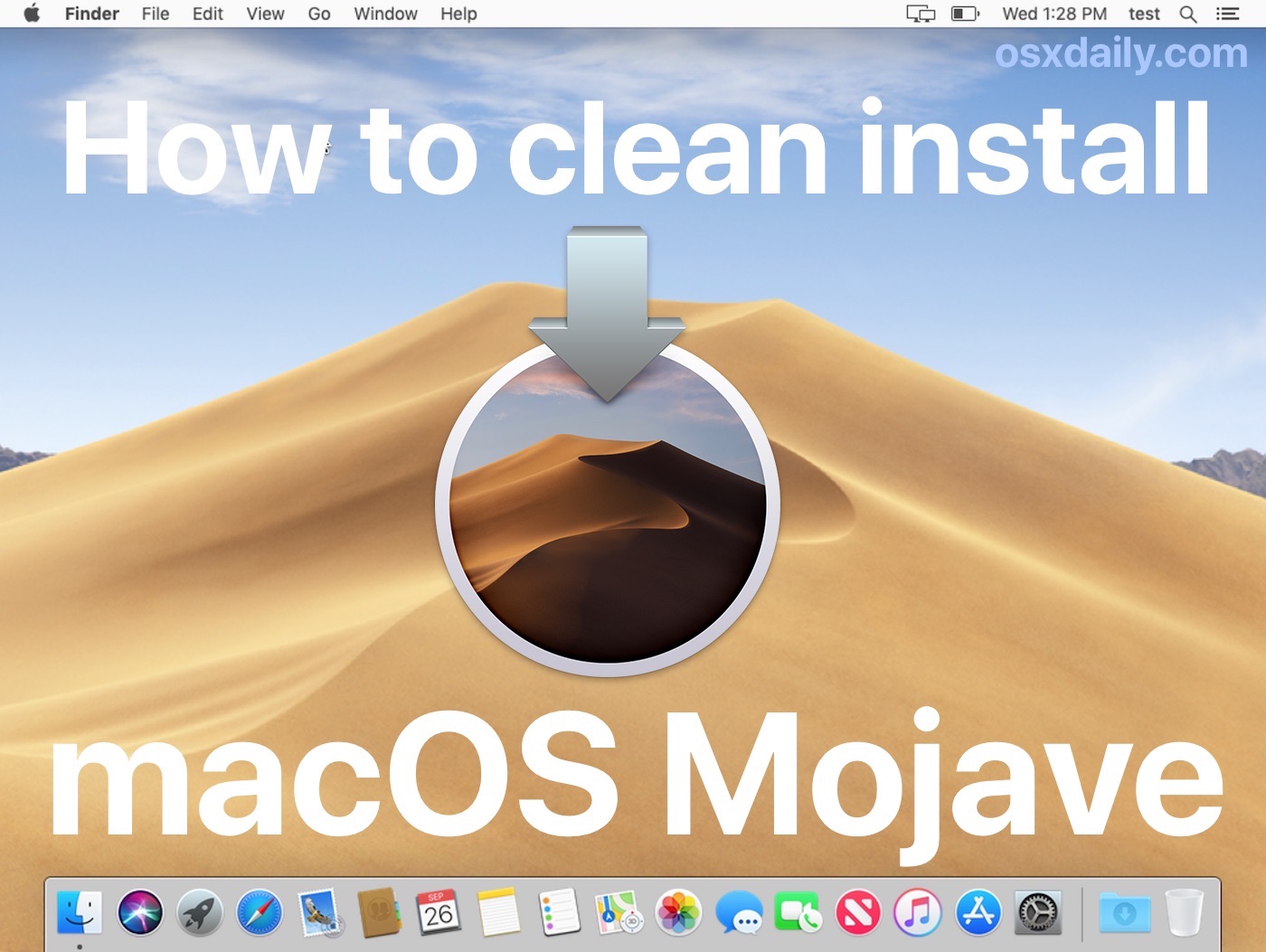Mojave instal the new