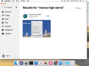 Поиск macOS High Sierra в Мохаве ничего не дает, связанного с системным программным обеспечением