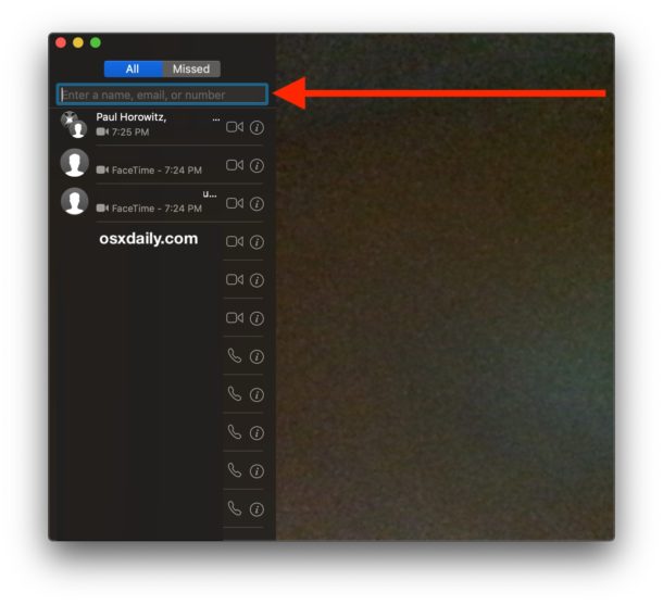 Add contacts for Group FaceTime on Mac