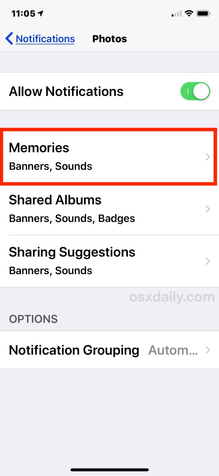How to Turn Off Memories Alerts on iPhone & iPad - OS X Daily