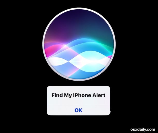 Find a Lost iPhone with Siri