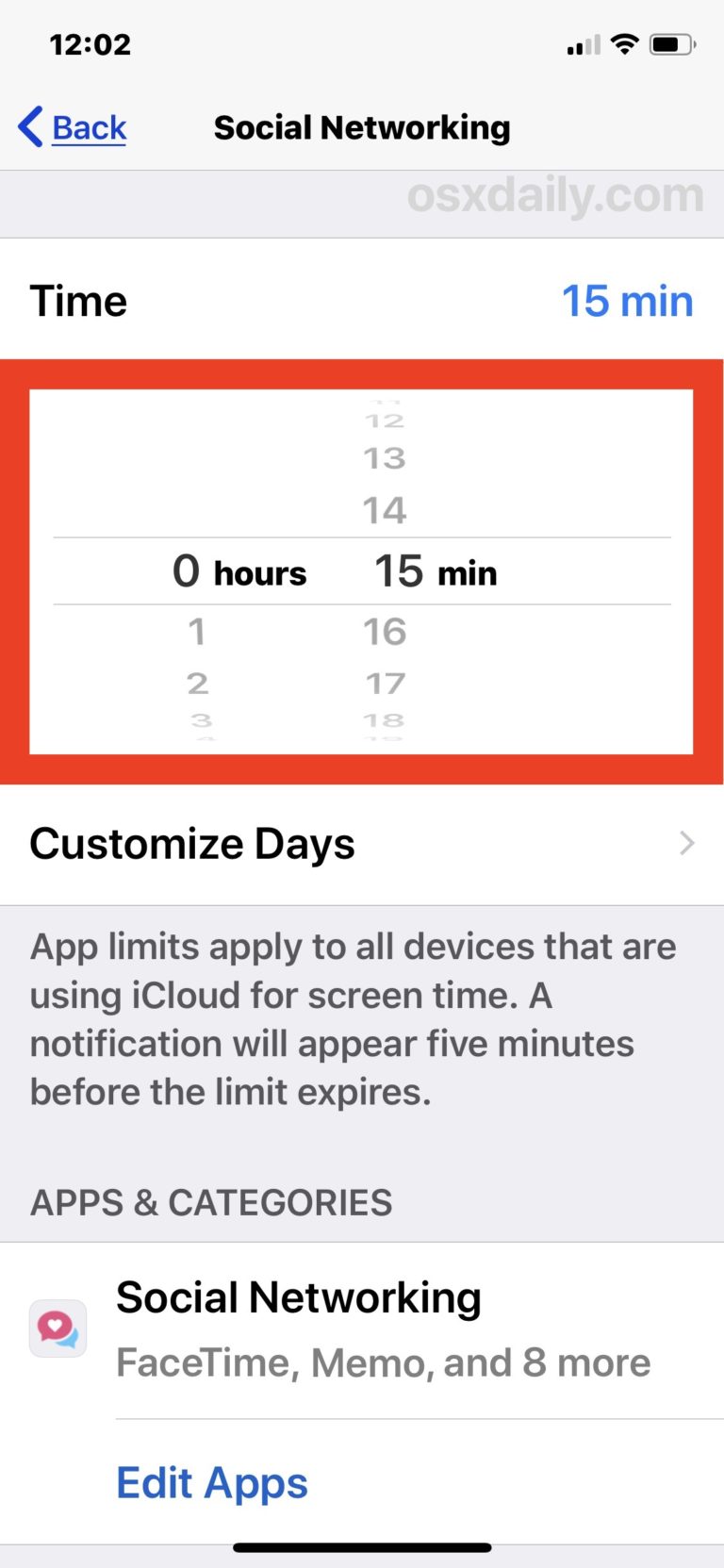 How to Limit Social Media Use on iPhone & iPad with Screen Time - OS X ...