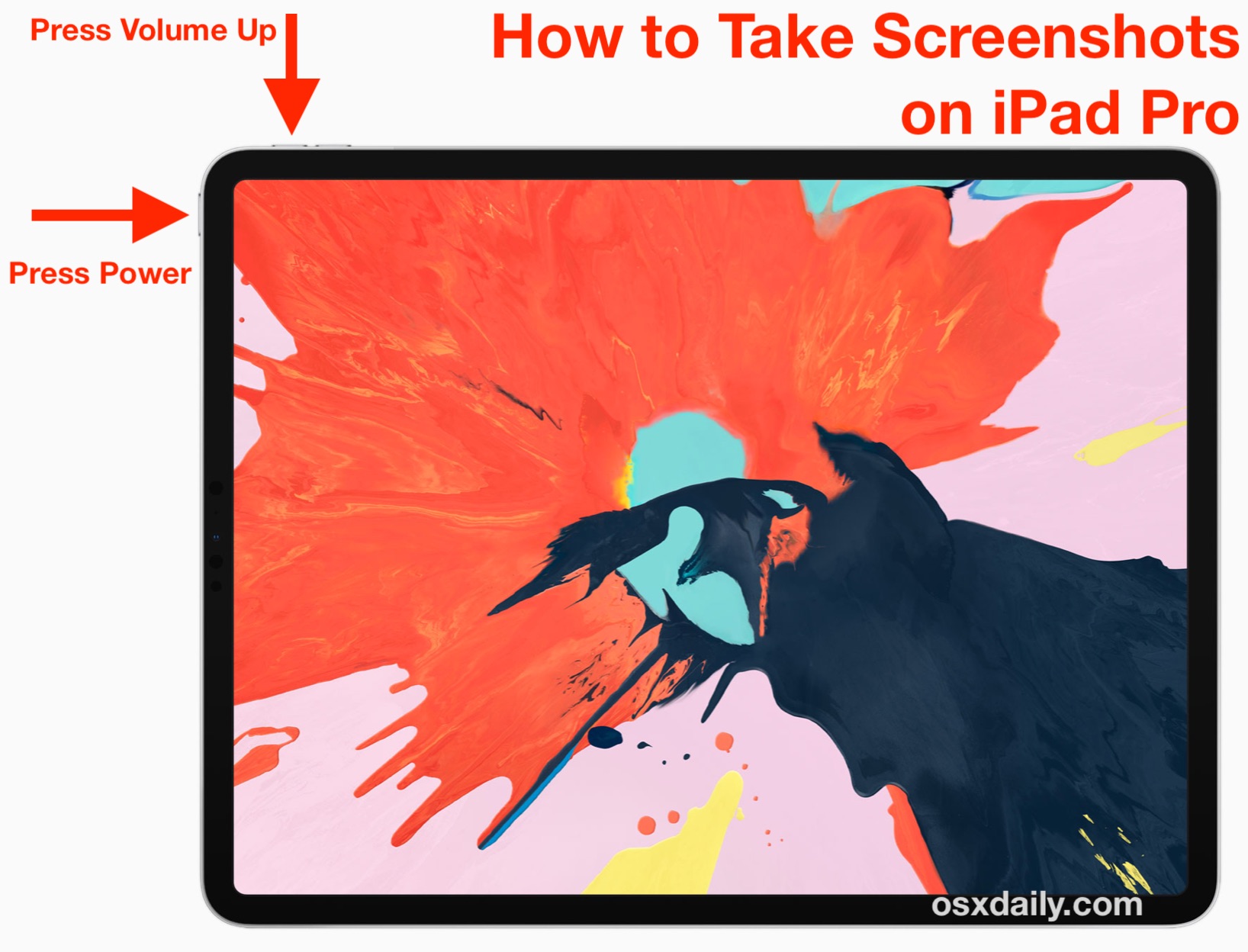 Как сделать снимок экрана на iPad Pro