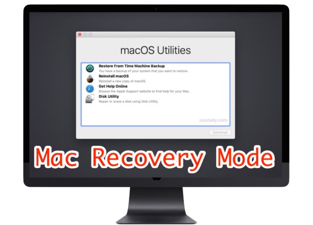 How to start a Mac in Recovery mode