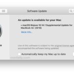 Supplemental Update for MacBook Air 2018