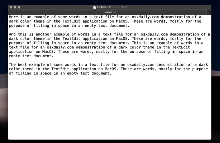 How to Enable TextEdit Dark Mode on Mac - OS X Daily