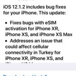 iOS 12.1.2 update
