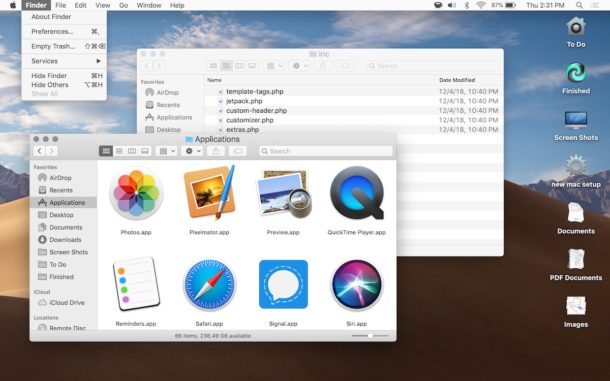 Light appearance theme on Mac