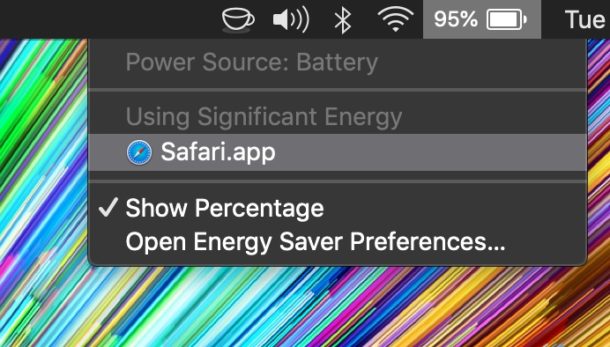 Посмотрите, какие приложения потребляют много энергии в MacOS Mojave