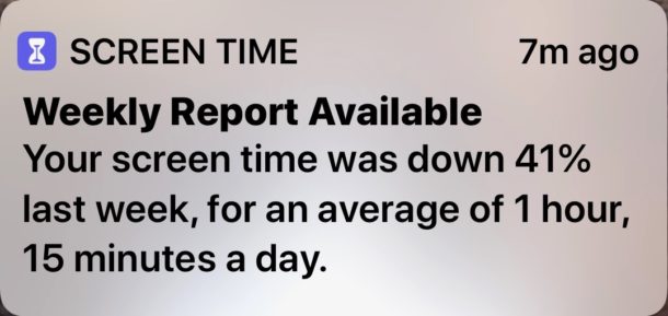 How to disable Screen Time Weekly Report notifications in iOS