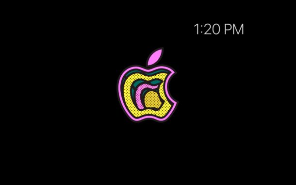 An animated Apple logo screen saver called Brooklyn