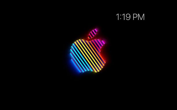 Animated Apple logo screen saver for Mac called Brooklyn 