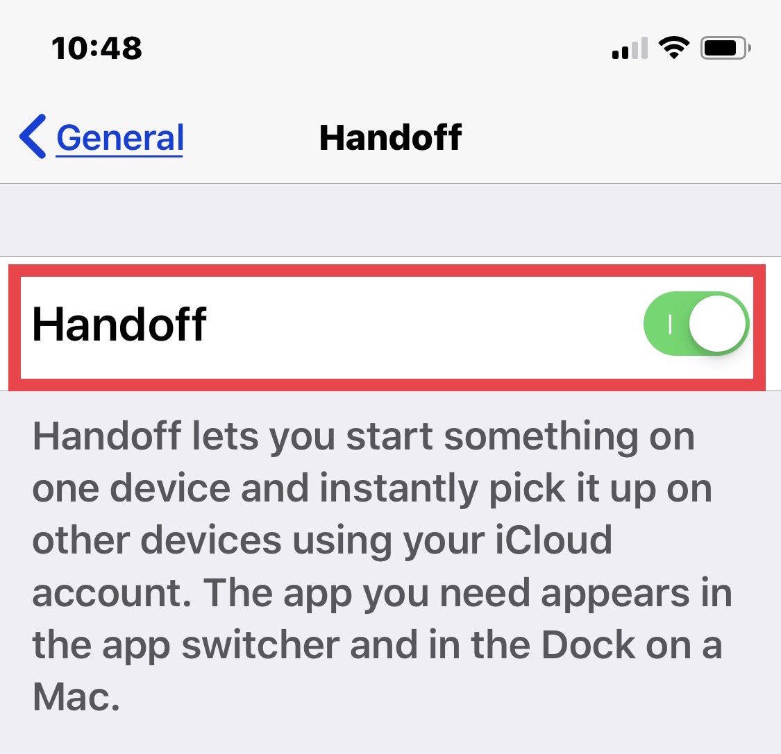 handoff safari from iphone to ipad