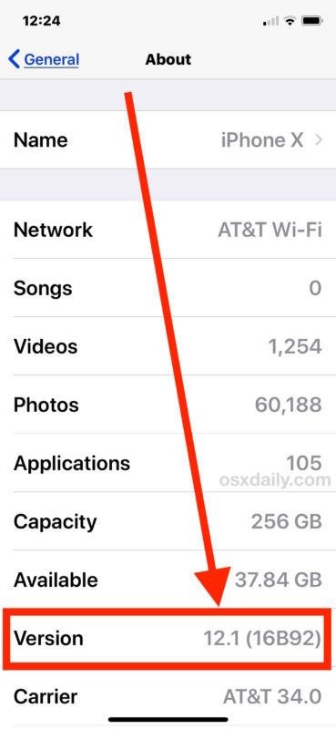 How to find what iOS version is running on iPhone or iPad