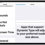 How to make text size larger on iPad