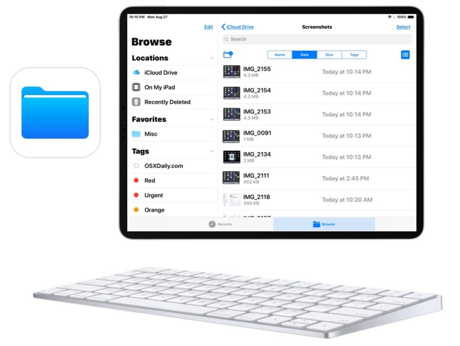 14 Keyboard Shortcuts for Files App on iPad - OS X Daily