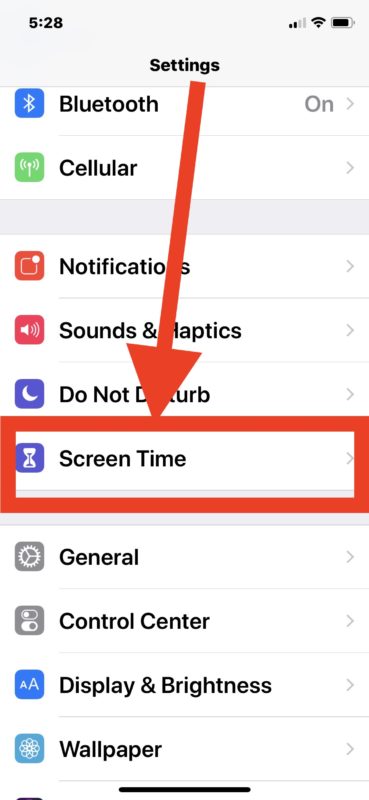 How to change screen time password