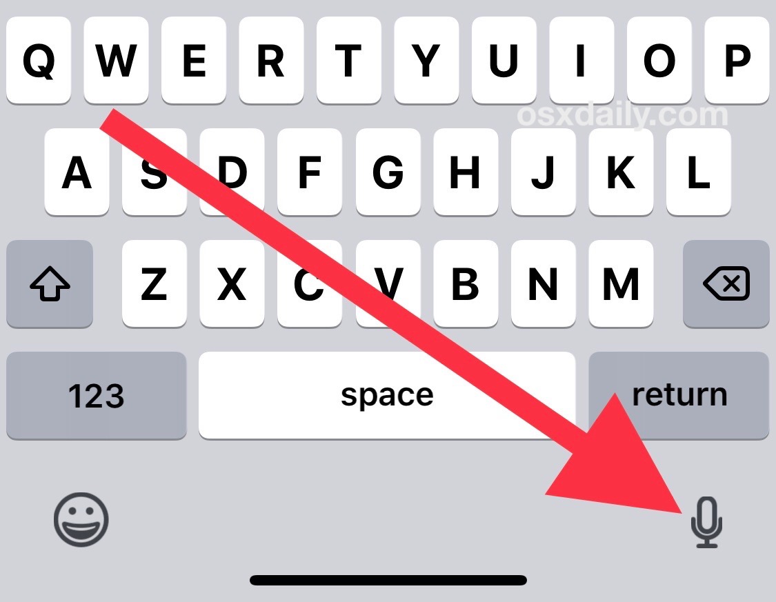 Støt Foto For nylig How to Remove Microphone Button from Keyboard on iPhone or iPad | OSXDaily