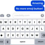 How to remove the Emoji button from iPhone or iPad keyboard