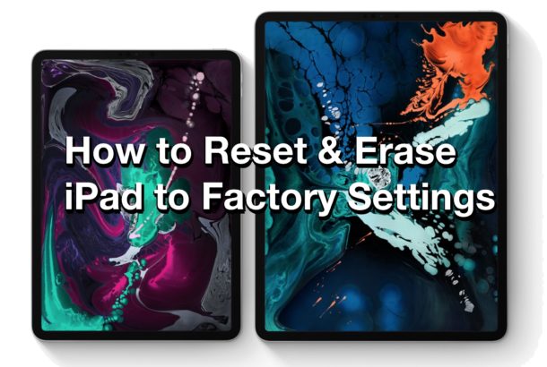 hard reset ipad to factory settings