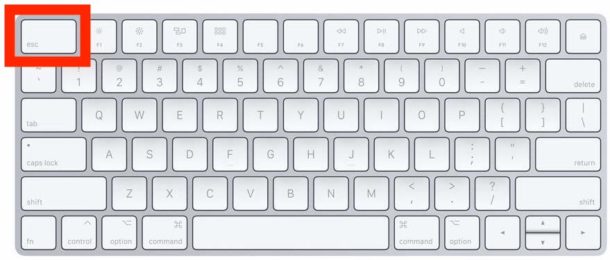Клавиша Escape на клавиатуре Apple Magic Keyboard