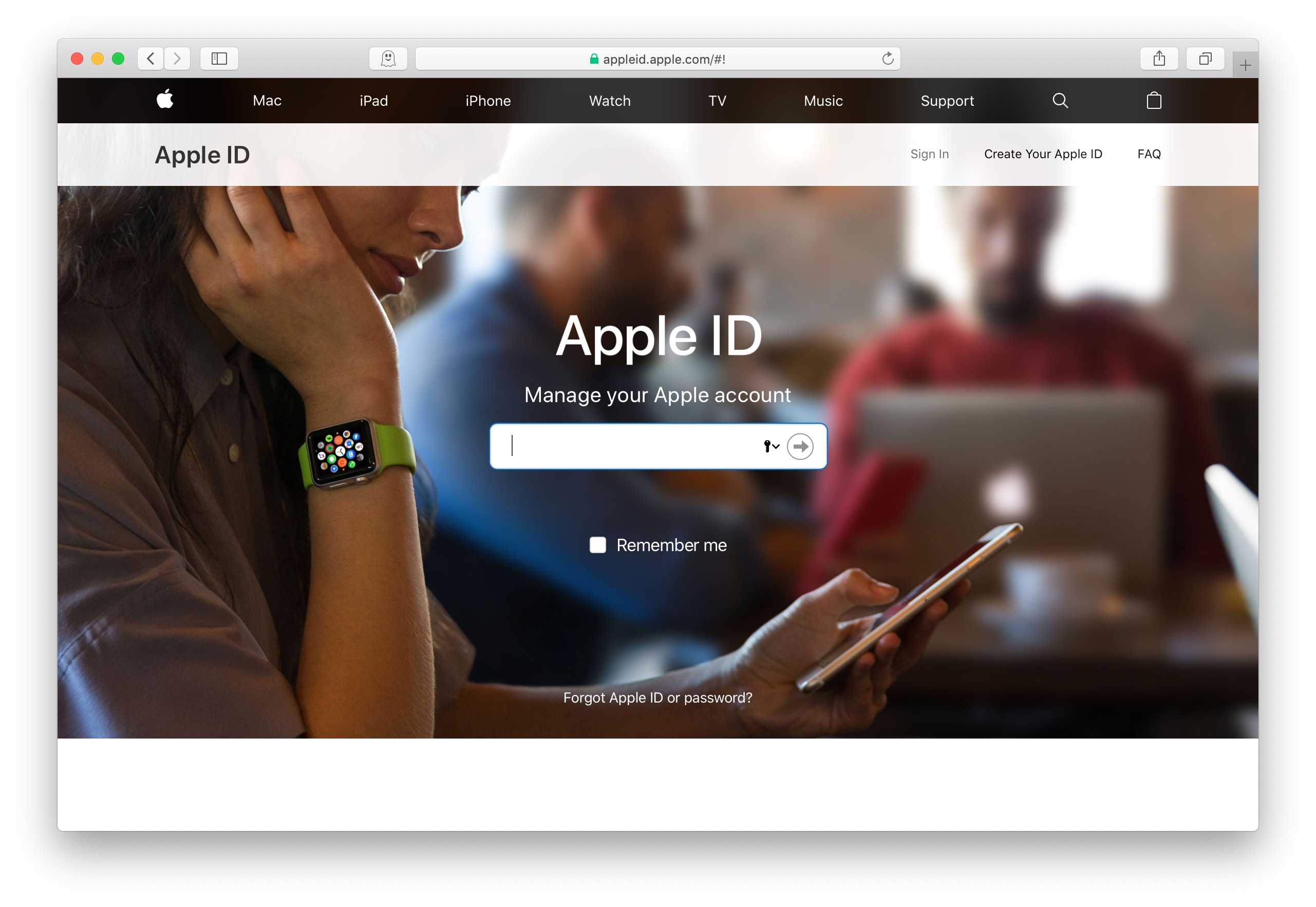 create new apple id on safari
