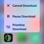 How to prioritize app download or update on iPhone with 3D Touch