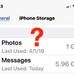 iPhone shows photos when there are none