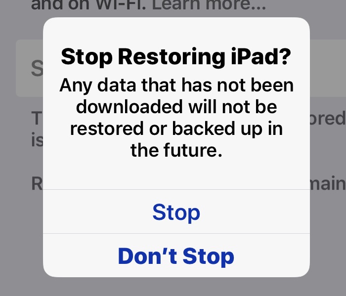 How to Stop an iCloud Restore on iPhone & iPad