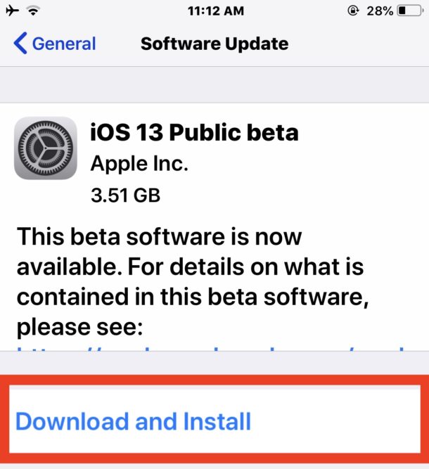 Загрузите и установите публичную бета-версию iOS 13 на iPhone