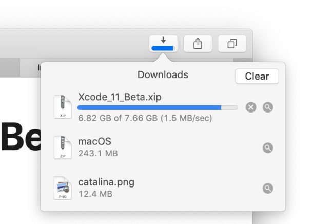 Возобновление загрузки файла в Safari на Mac