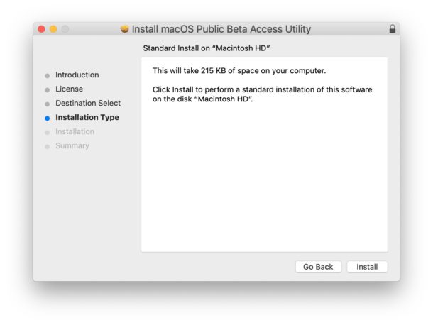 Run the macOS beta access utility