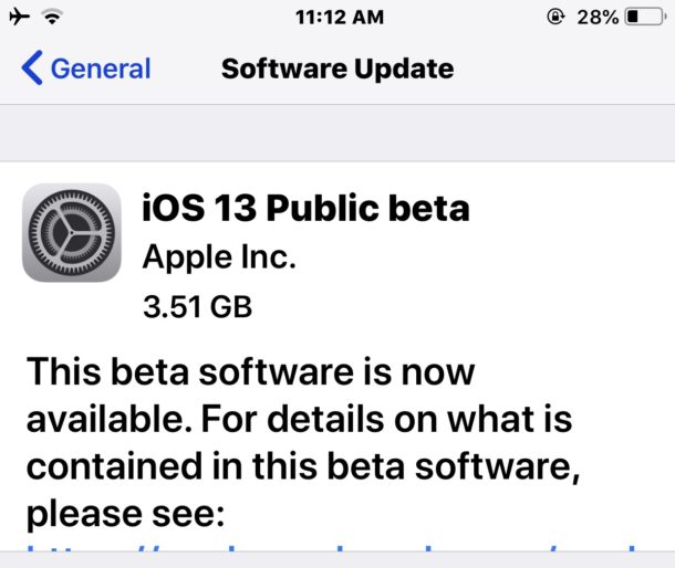 iOS 13 public beta download