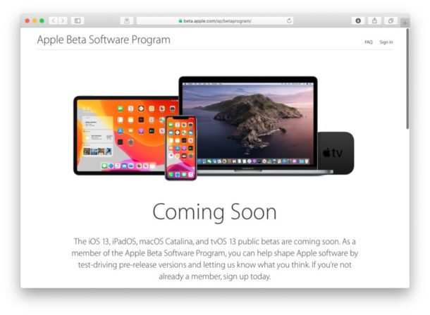 MacOS Catalina public beta in July