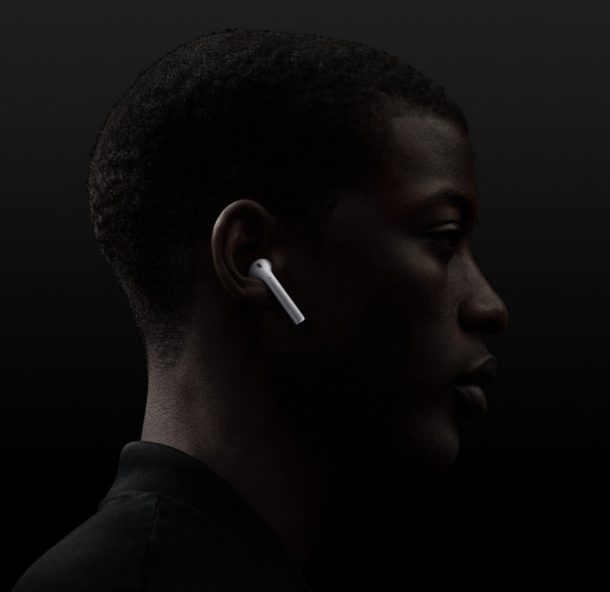Person with AirPods