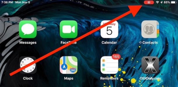 How to stop screen recording quickly on iPad