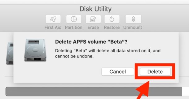 How to remove the MacOS Catalina APFS volume