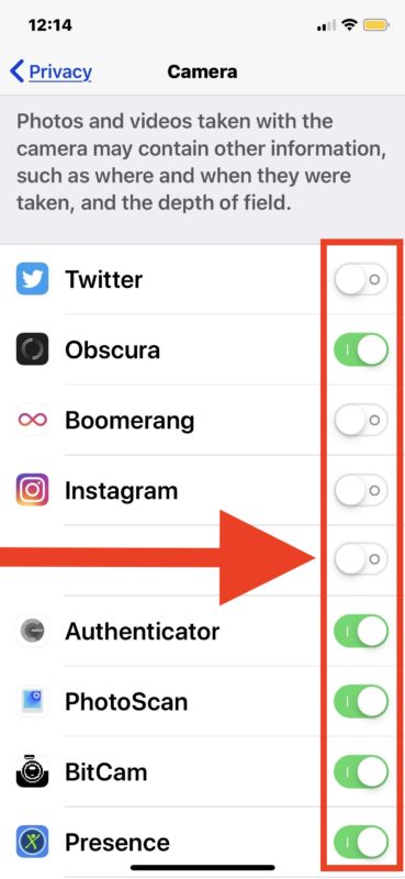 How to turn off camera access for apps on iPhone and iPad