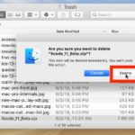 Confirm to delete immediately specific file from Trash on Mac